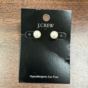 J. Crew Ivory Pearl Earrings